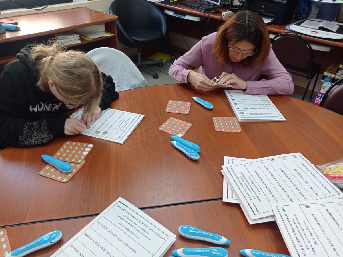 Тифломаркеры и трафареты готовят для нижегородских избирателей с инвалидностью - фото 1